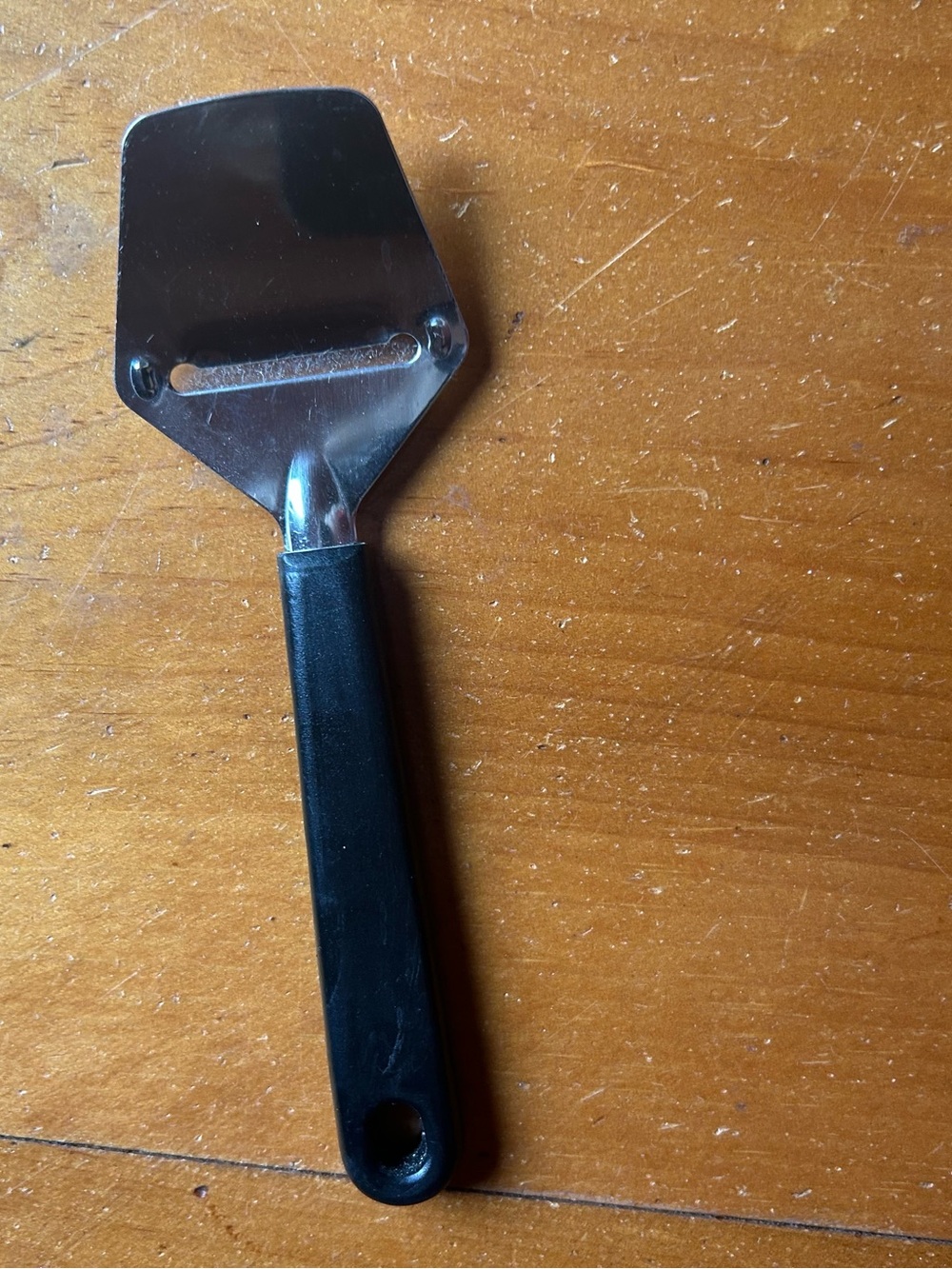 Stainless Steel Cheese Slicer with Black Handle
